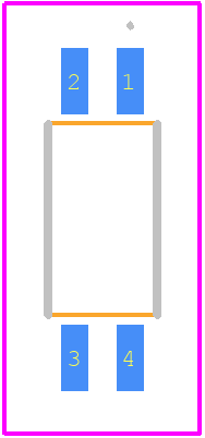 FODM217BR2V - onsemi PCB footprint - Other - Other - MFP4 2.5X4.4, 1.27P