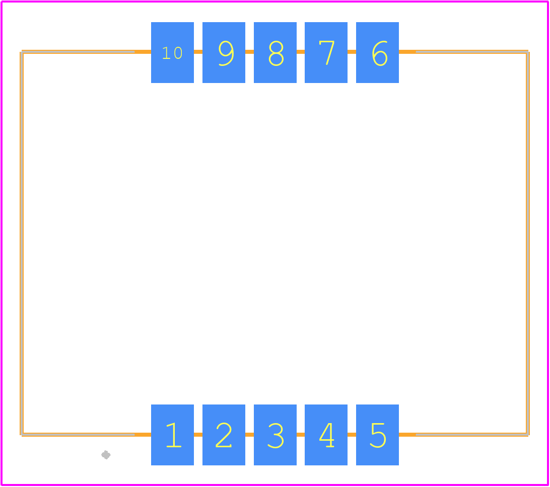 HDSM-543C - Avago Technologies PCB footprint - Other - Other - HDSM-543C-1