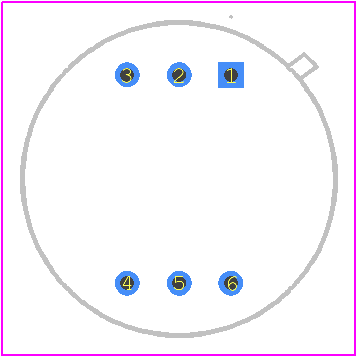 PC50-7-TO8 - TE Connectivity PCB footprint - Other - Other - PC50-7-TO8-3