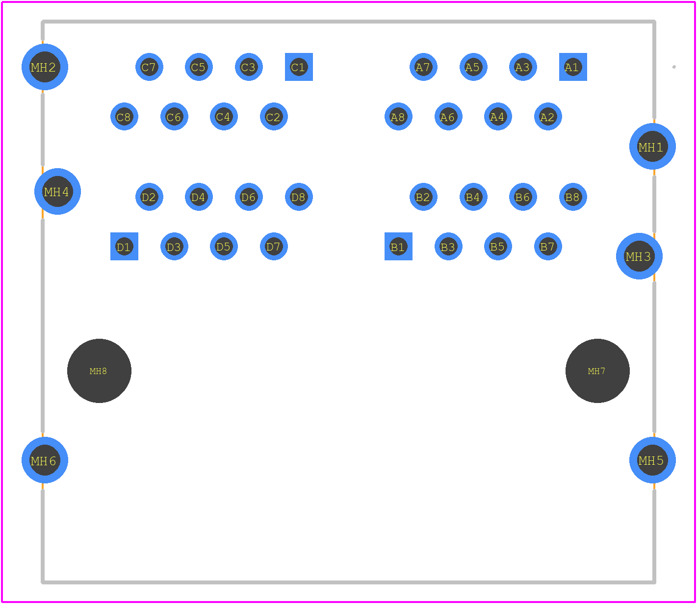 MTJG-4-88JX1-FSG-PG-LP-M148Y - Adam Tech PCB footprint - Other - Other - MTJG-4-88JX1-FSG-PG-LP-M148Y-7
