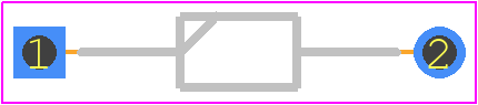TIV21 - Texas Instruments PCB footprint - Diodes, Axial Diameter Horizontal Mounting - Diodes, Axial Diameter Horizontal Mounting - DO-34