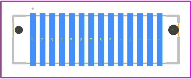 284257-E - ERNI PCB footprint - Other - Other - 284257-E-3