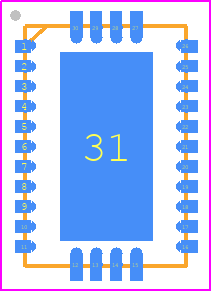 LM73606QURNPRQ1 - Texas Instruments PCB footprint - Quad Flat No-Lead - Quad Flat No-Lead - RNP0030A_2025