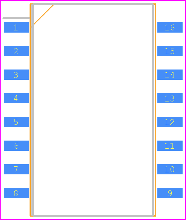 DSS-3330-R - BETA PCB footprint - Small Outline Packages - Small Outline Packages - SOP-16