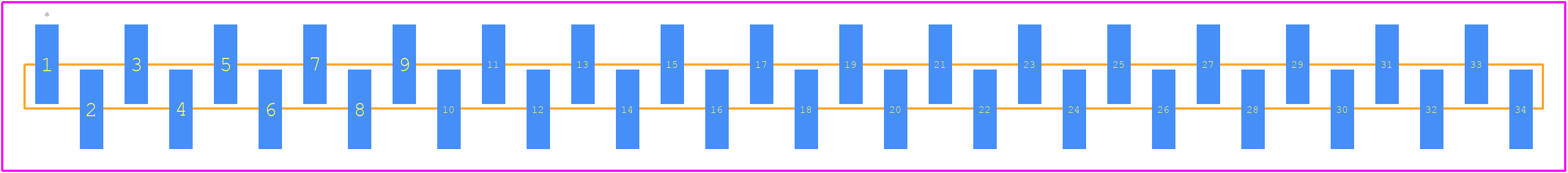 TMM-134-06-T-S-SM - SAMTEC PCB footprint - Other - Other - TMM-134-06-T-S-SM-2