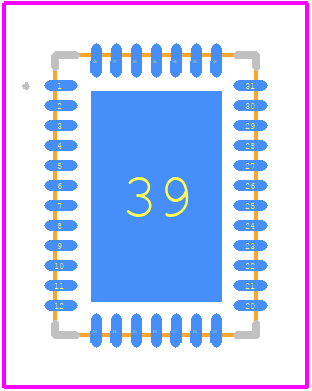 SI2494-A-FM - Skyworks PCB footprint - Other - Other - 38-Pin Quad Flat No-Lead Package (QFN)