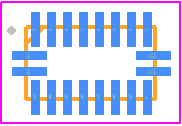 ISL62872HRUZ-T - Renesas Electronics PCB footprint - Quad Flat No-Lead - Quad Flat No-Lead - 20 Ld 3.2x1.8 µTQFN