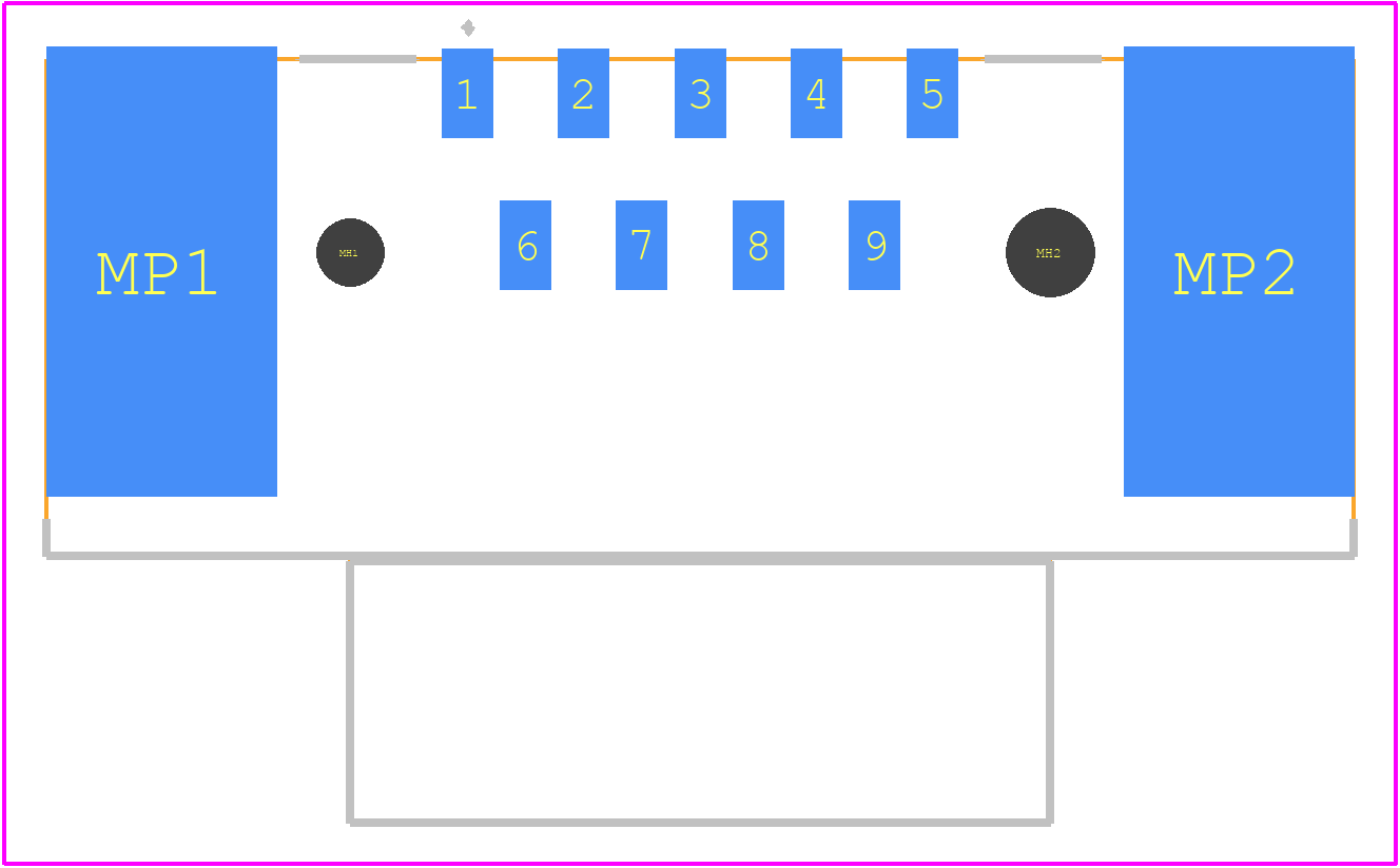 09551563611741 - HARTING PCB footprint - Other - Other - 09551563611741-2