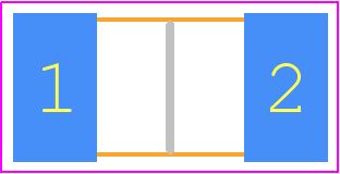 CHSA2512R0005F - Eaton PCB footprint - Resistor Chip - Resistor Chip - (6.30mm x 3.10mm)