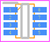 SGM4553YN8G/TR - SGMICRO PCB footprint - SOT23 (8-Pin) - SOT23 (8-Pin) - SGM4553YN8G/TRaa