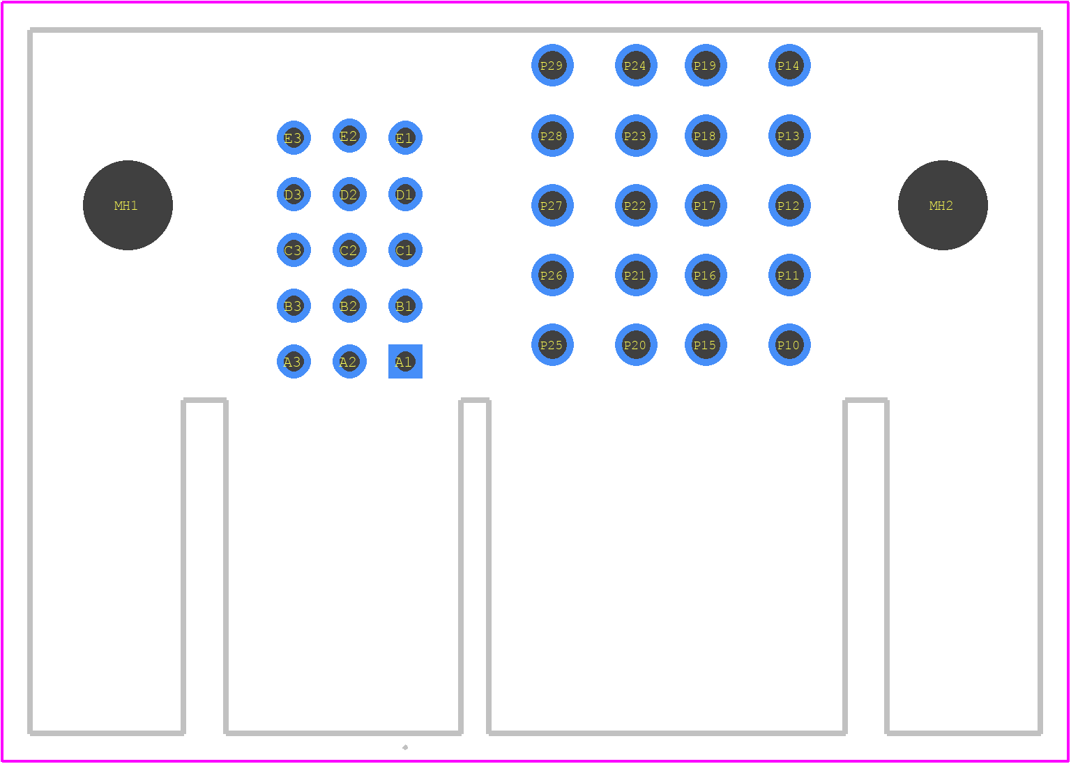 46437-9312 - Molex PCB footprint - Other - Other - 46437-9312-2