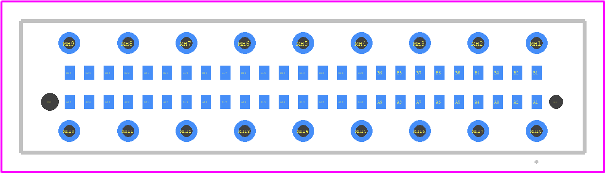 354182-E - TE Connectivity PCB footprint - Other - Other - 354182-E-3