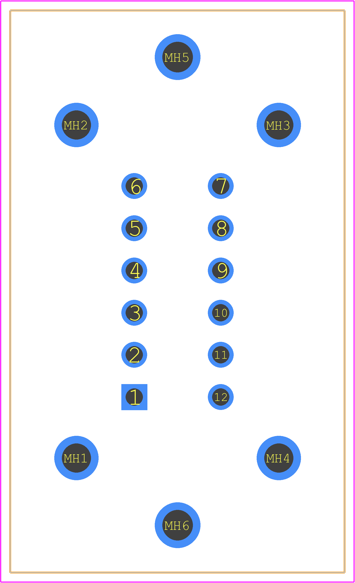 DT15-12PB - TE Connectivity PCB footprint - Other - Other - DT15-12PB-1