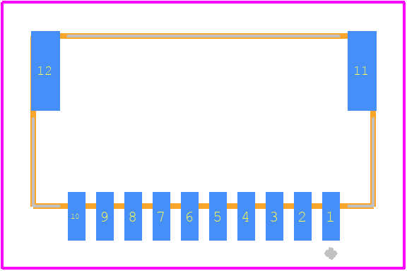 SM10B-NSHSS-TB(LF)(SN) - JST (JAPAN SOLDERLESS TERMINALS) PCB footprint - Other - Other - SM10B-NSHSS-TB(LF)(SN)-3