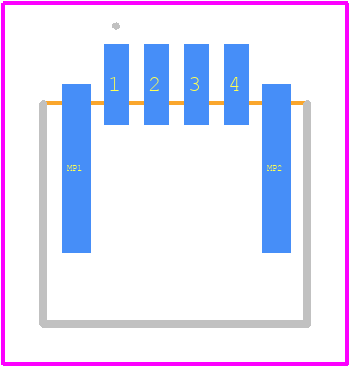 HFW4R-1STE1LF - Amphenol PCB footprint - Other - Other - HFW4R-1STE1LF-3