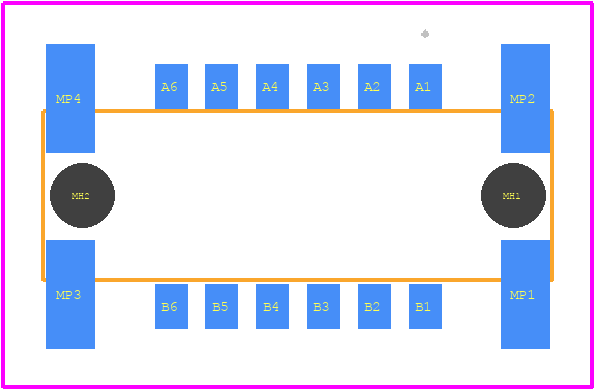 154805-E - TE Connectivity PCB footprint - Other - Other - 154805-E-2