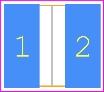 MLR27254R0015G - MERITEK PCB footprint - Resistor Chip - Resistor Chip - MLR27254R0015G