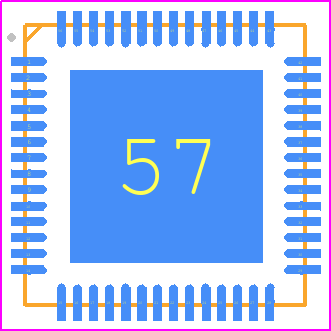 PCA9451AHNY - NXP PCB footprint - Quad Flat No-Lead - Quad Flat No-Lead - HVQFN56 (SOT949-6)_1
