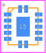 SN74AHC14BQAR - Texas Instruments PCB footprint - Quad Flat No-Lead - Quad Flat No-Lead - WQFN-14A