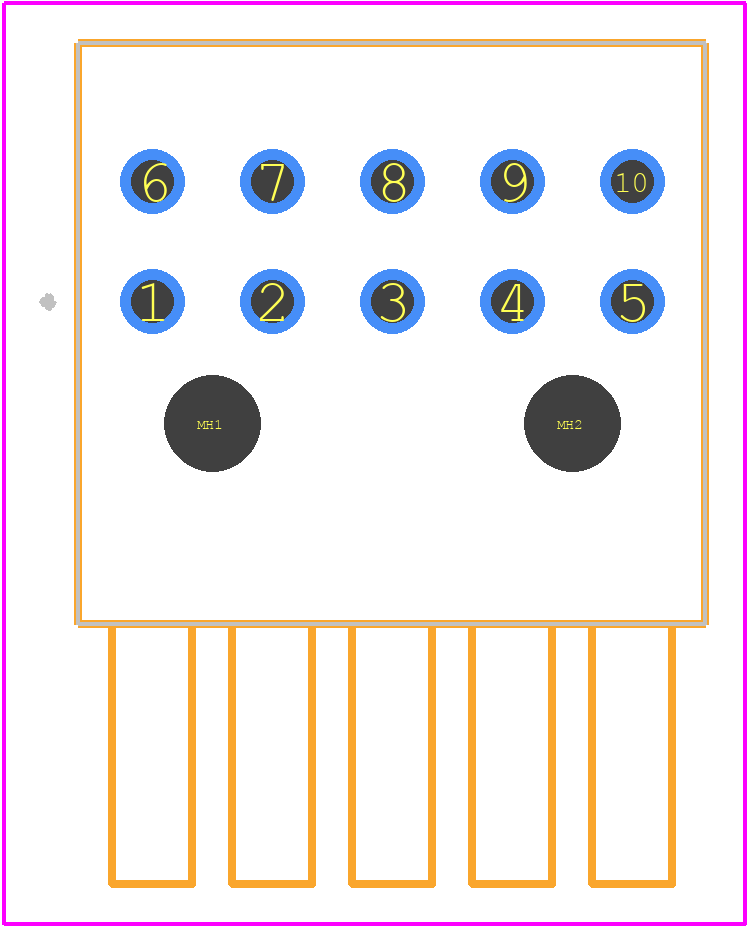0447641001 - Molex PCB footprint - Other - Other - 0447641001-2