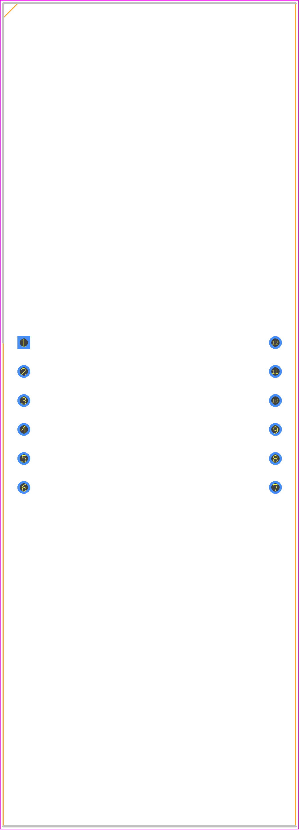 HB8014CSR - Galaxy PCB footprint - Dual-In-Line Sockets - Dual-In-Line Sockets - 71.8mmx25.3mm