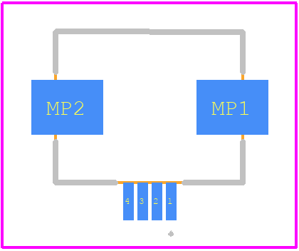 2041070-4 - TE Connectivity PCB footprint - Other - Other - 2041070-4-1