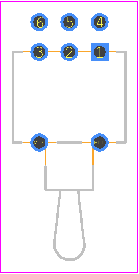ATE 2 D-RA - KNITTER-SWITCH PCB footprint - Other - Other - ATE 2 D-RA-3