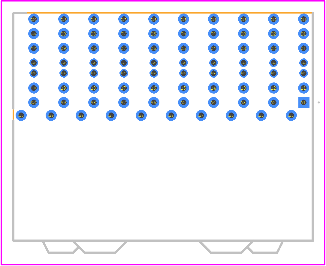 464459-E - TE Connectivity PCB footprint - Other - Other - 464459-E-3
