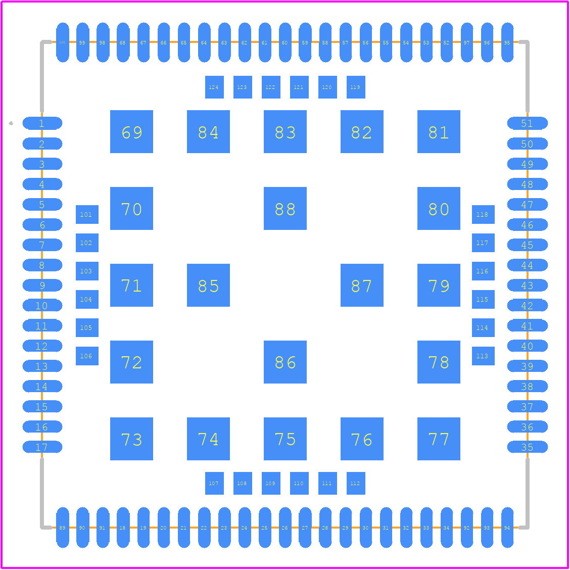 A7672E - SIMCOM PCB footprint - Other - Other - 80-SMD