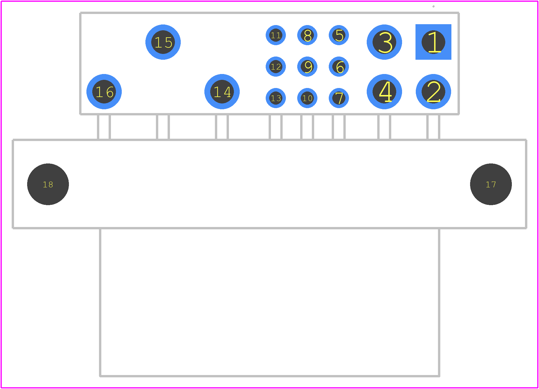 PCIC16W7F400A1/AA - Amphenol PCB footprint - Other - Other - PCIC16W7F400A1/AA-1