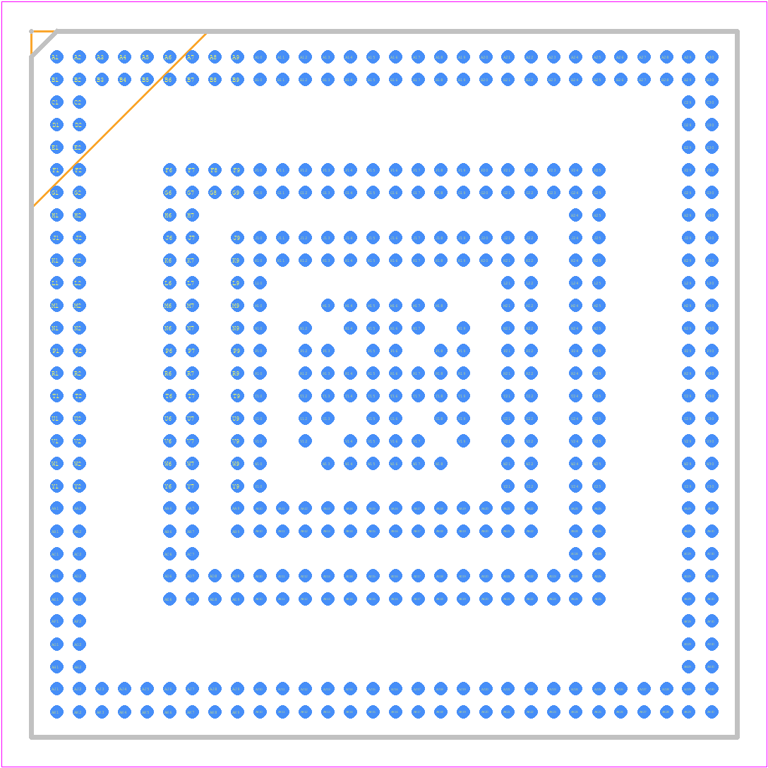 R7F702Z19BFDBG - Renesas Electronics PCB footprint - BGA - BGA - R7F702Z19BFDBG-9