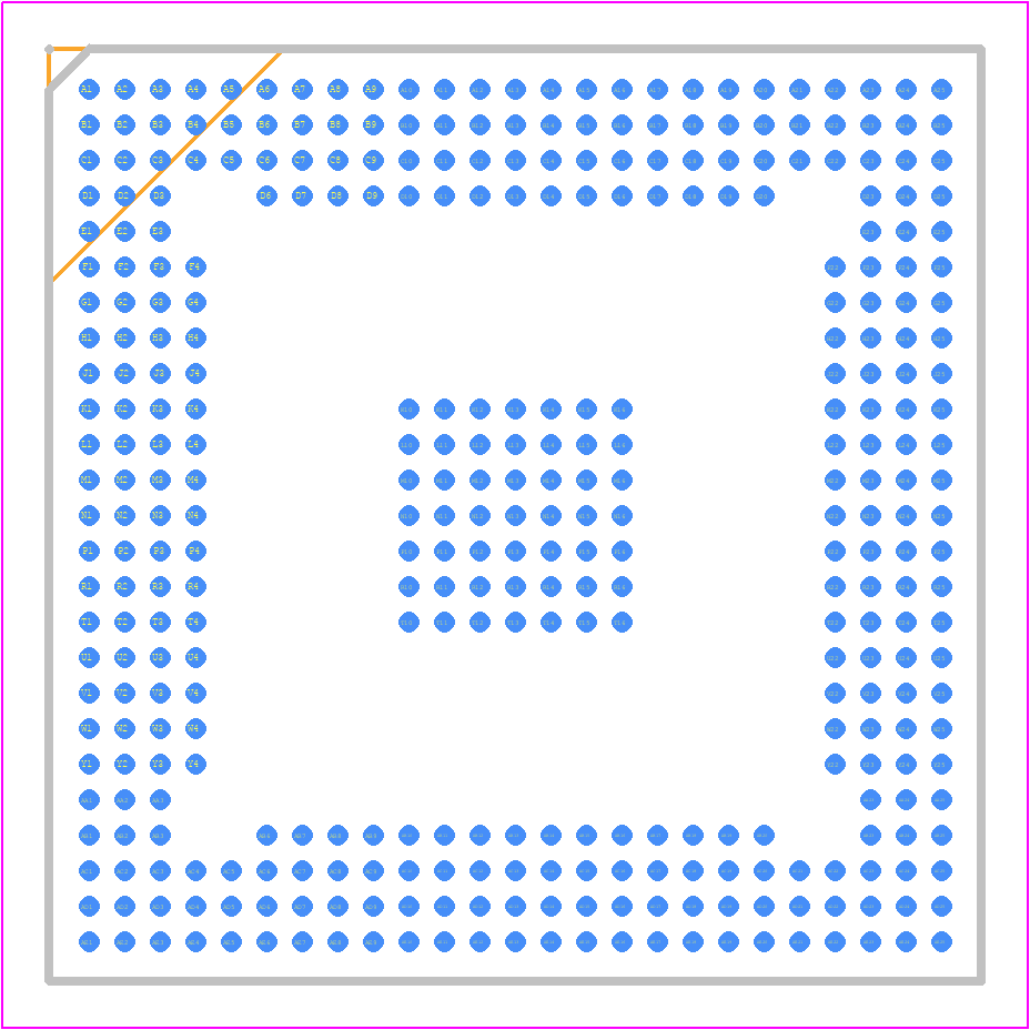 R7F702301BEBBA-C - Renesas Electronics PCB footprint - BGA - BGA - PRBG0373GB-A