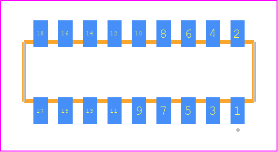 CLP-109-02-F-DH - SAMTEC PCB footprint - Other - Other - CLP-109-02-YYY-DH