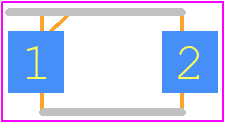 US1KSAFS-13 - Diodes Incorporated PCB footprint - Small Outline Diode Flat Lead - Small Outline Diode Flat Lead - SMA-FS