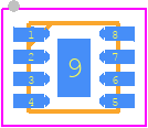 PMA2-162LNA+ - Mini-Circuits PCB footprint - Small Outline No-lead - Small Outline No-lead - MC1631-1_2023