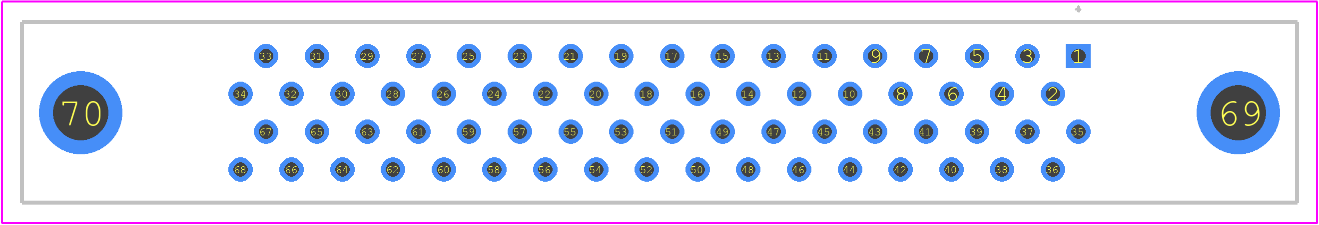 7000007559 - 3M PCB footprint - Other - Other - 7000007559-1