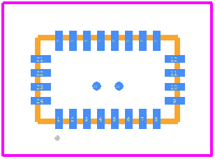 LTC7124EUDD#TRPBF - Analog Devices PCB footprint - Other - Other - UDD Package 24-Lead Plastic QFN (3mm × 5mm) Variation AA