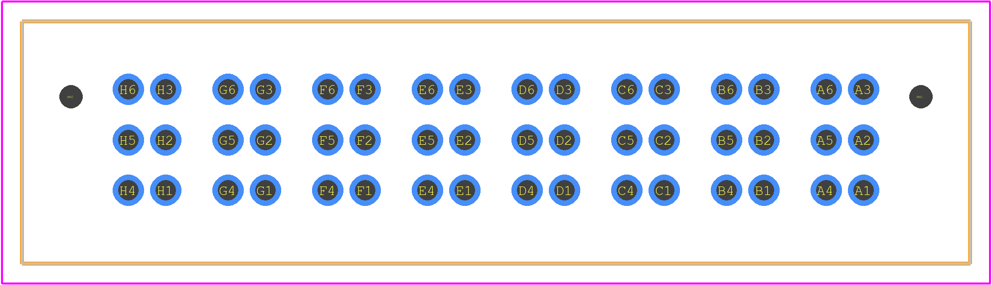 MPT-08-6.30-01-T-V - SAMTEC PCB footprint - Other - Other - MPT-08-6.30-01-T-V-2