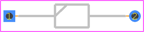 GDZ2.2B - PANJIT PCB footprint - Diodes, Axial Diameter Horizontal Mounting - Diodes, Axial Diameter Horizontal Mounting - DO-34