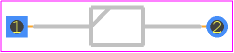 GDZ36B - PANJIT PCB footprint - Diodes, Axial Diameter Horizontal Mounting - Diodes, Axial Diameter Horizontal Mounting - DO34