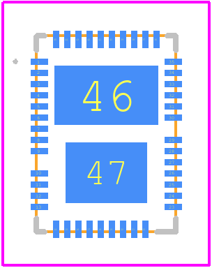 TPS23731RMTR - Texas Instruments PCB footprint - Other - Other - RMT0045A_2023-1