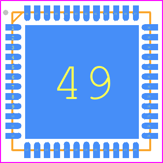 KW45B41Z82AFTBT - NXP PCB footprint - Quad Flat No-Lead - Quad Flat No-Lead - SOT619-17(D)_2025
