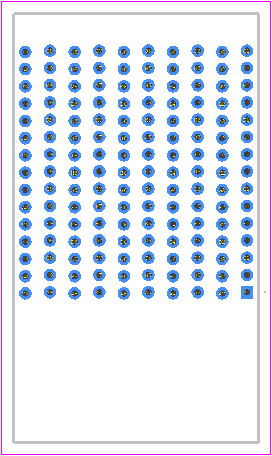 10034475-101 - Amphenol PCB footprint - Other - Other - 10034475-101-4