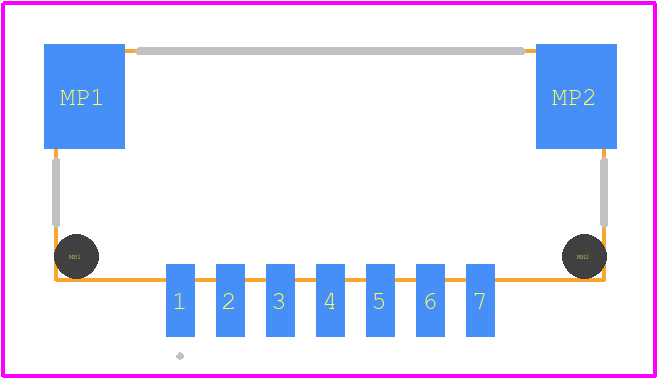 DF14-7P-1.25H(35) - Hirose PCB footprint - Other - Other - DF14-7P-1.25H(35)-1