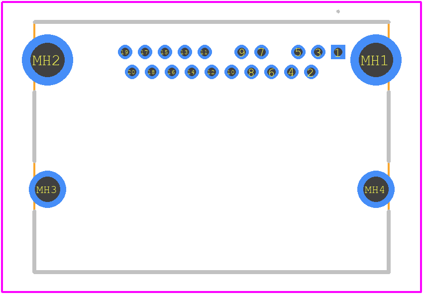 3VD11203-H7AB-4H - Foxconn PCB footprint - Other - Other - 3VD11203-H7AB-4H-2