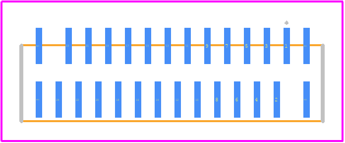 TF38-24S-0.5SV(830) - Hirose PCB footprint - Other - Other - TF38-24S-0.5SV(830)-3
