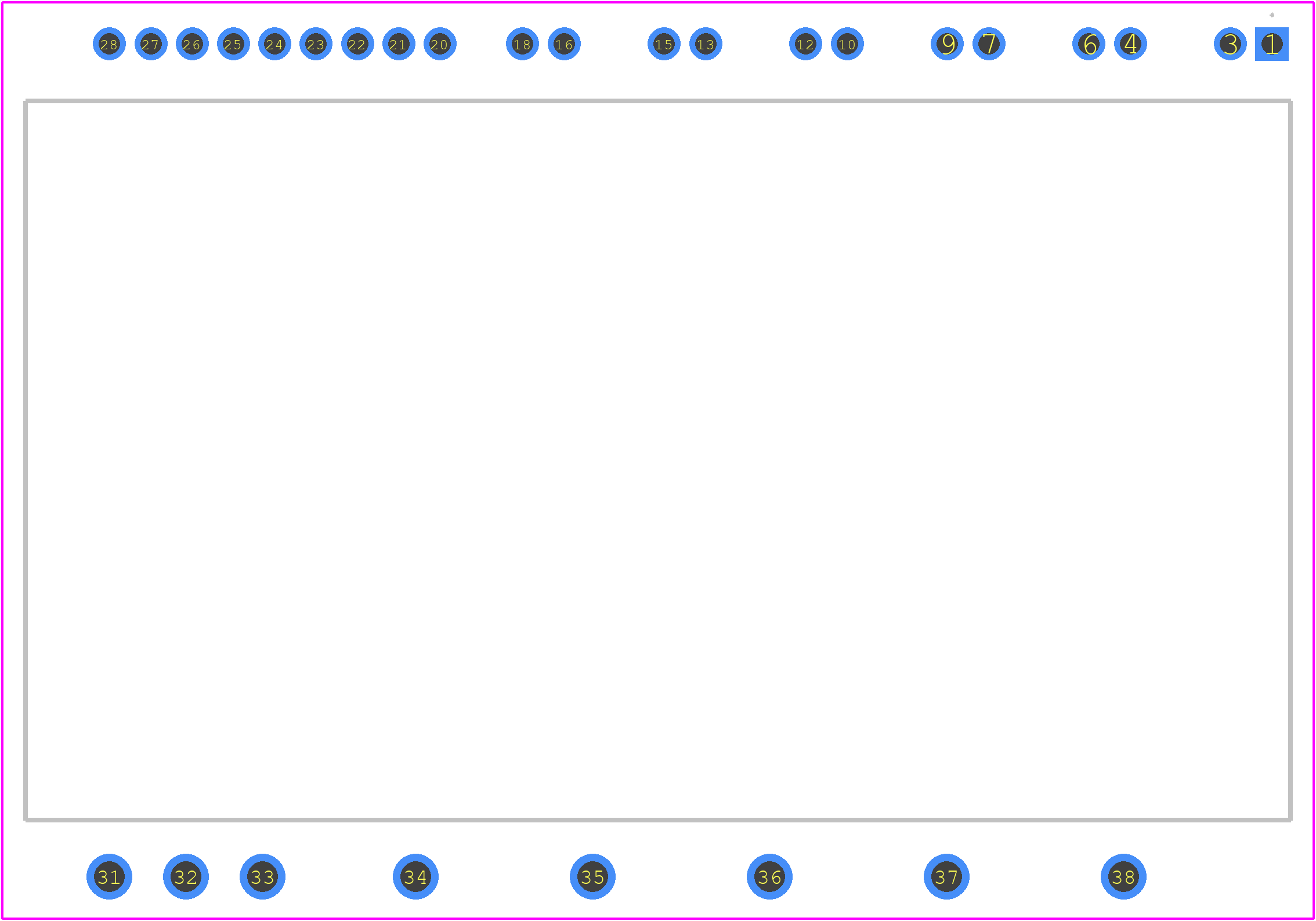NFAM1512L7B - onsemi PCB footprint - Other - Other - DIP39, 54.5x31.0  EP−2 CASE MODGX ISSUE O_2023
