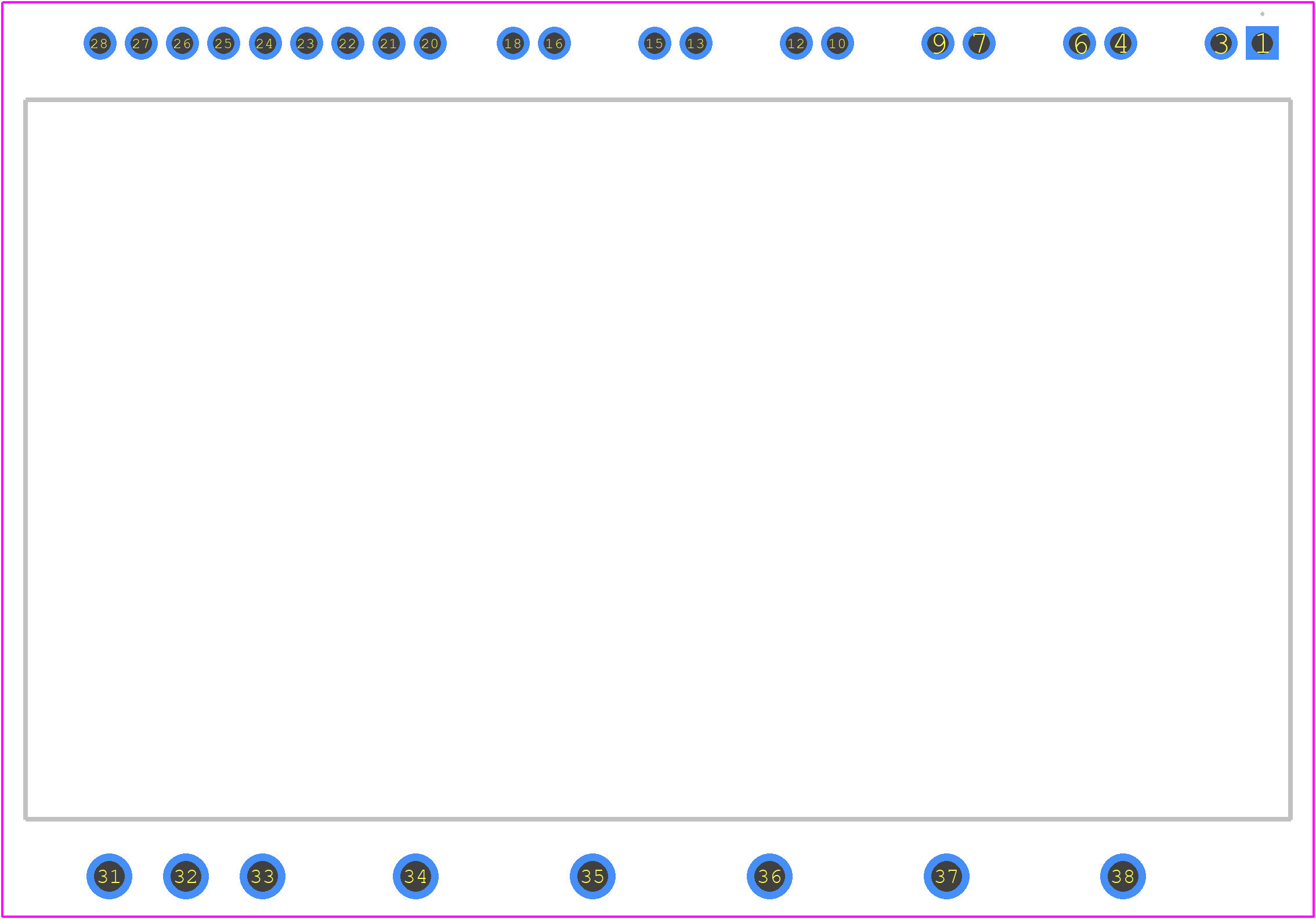 NFAM2512L7B - onsemi PCB footprint - Other - Other - DIP39, 54.5x31.0 EP−2 CASE MODGX  ISSUE O_2023-1