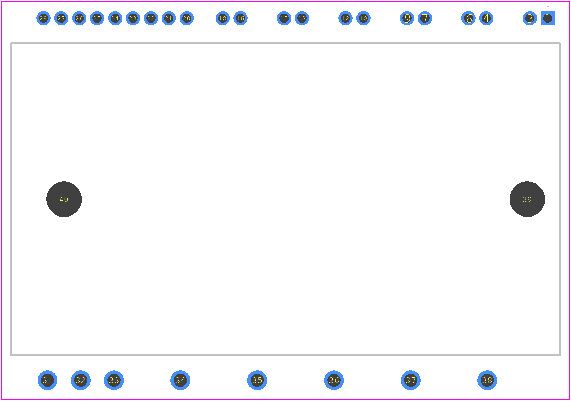 NFAM3512L7B - onsemi PCB footprint - Other - Other - DIP39, 54.50x31.00x5.60, 1.78P EP−2 CASE MODGX ISSUE A