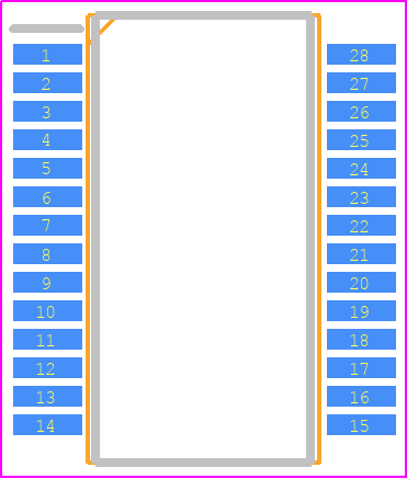 ASI4UE-G1-SR-7 - Renesas Electronics PCB footprint - Small Outline Packages - Small Outline Packages - ssop28_1
